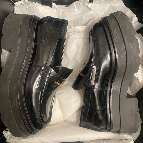 ALEXANDER WANG BLACK CARTER PLATFORM LOAFER - Picture 9 of 10